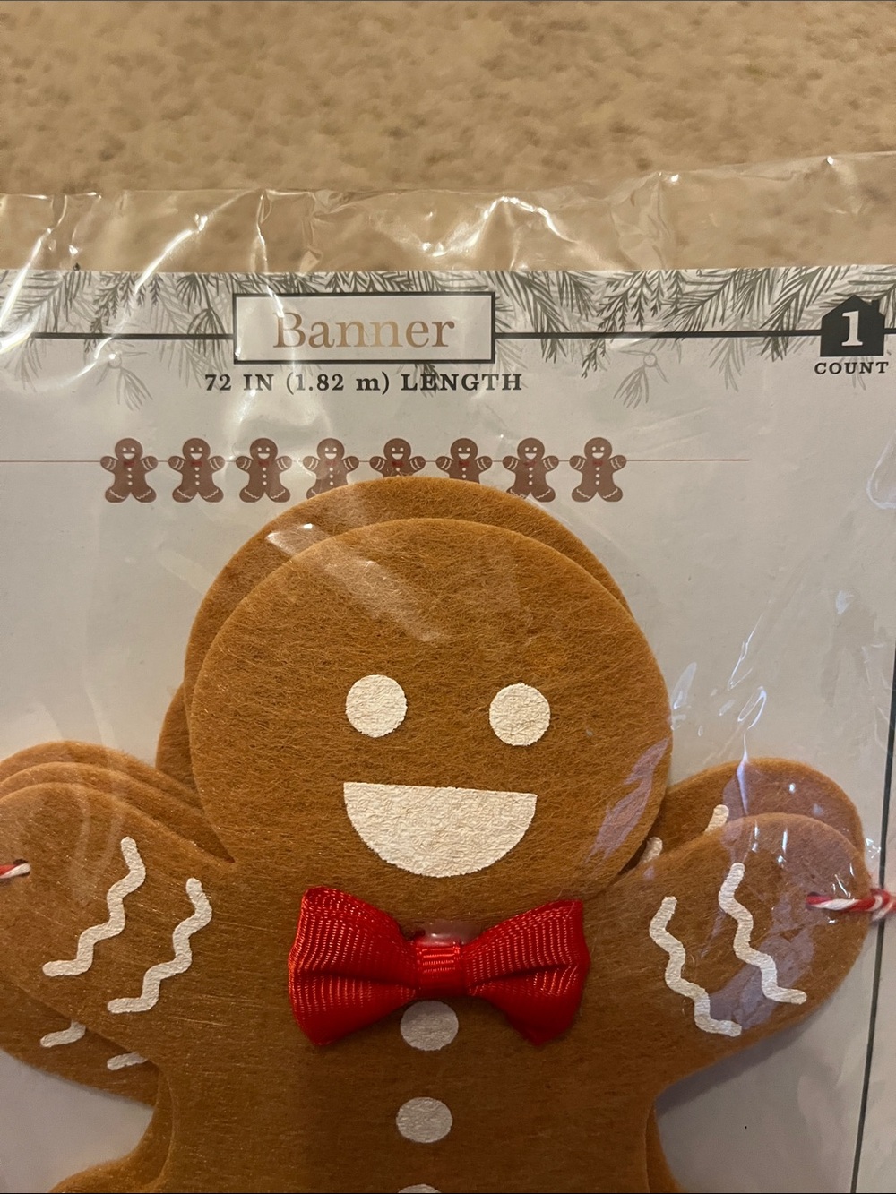 Gingerbread Garland - Picture 2 of 3